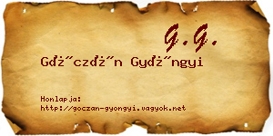 Góczán Gyöngyi névjegykártya
